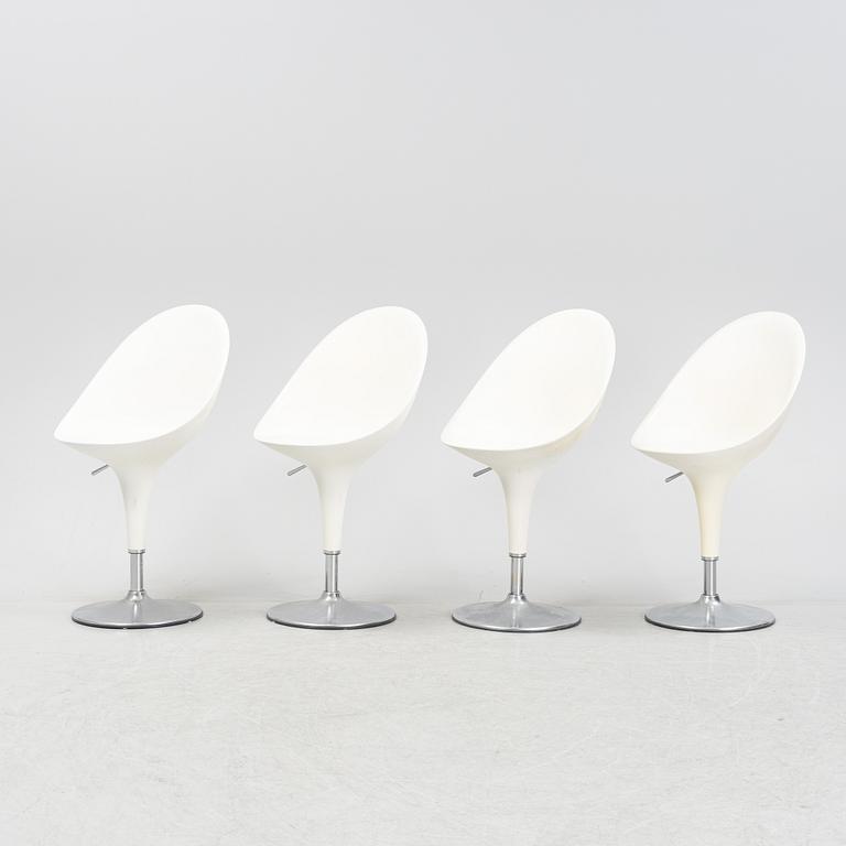Stefano Giovannoni, a set of four 'Bombo chair', bar chairs, Magis, Italy.