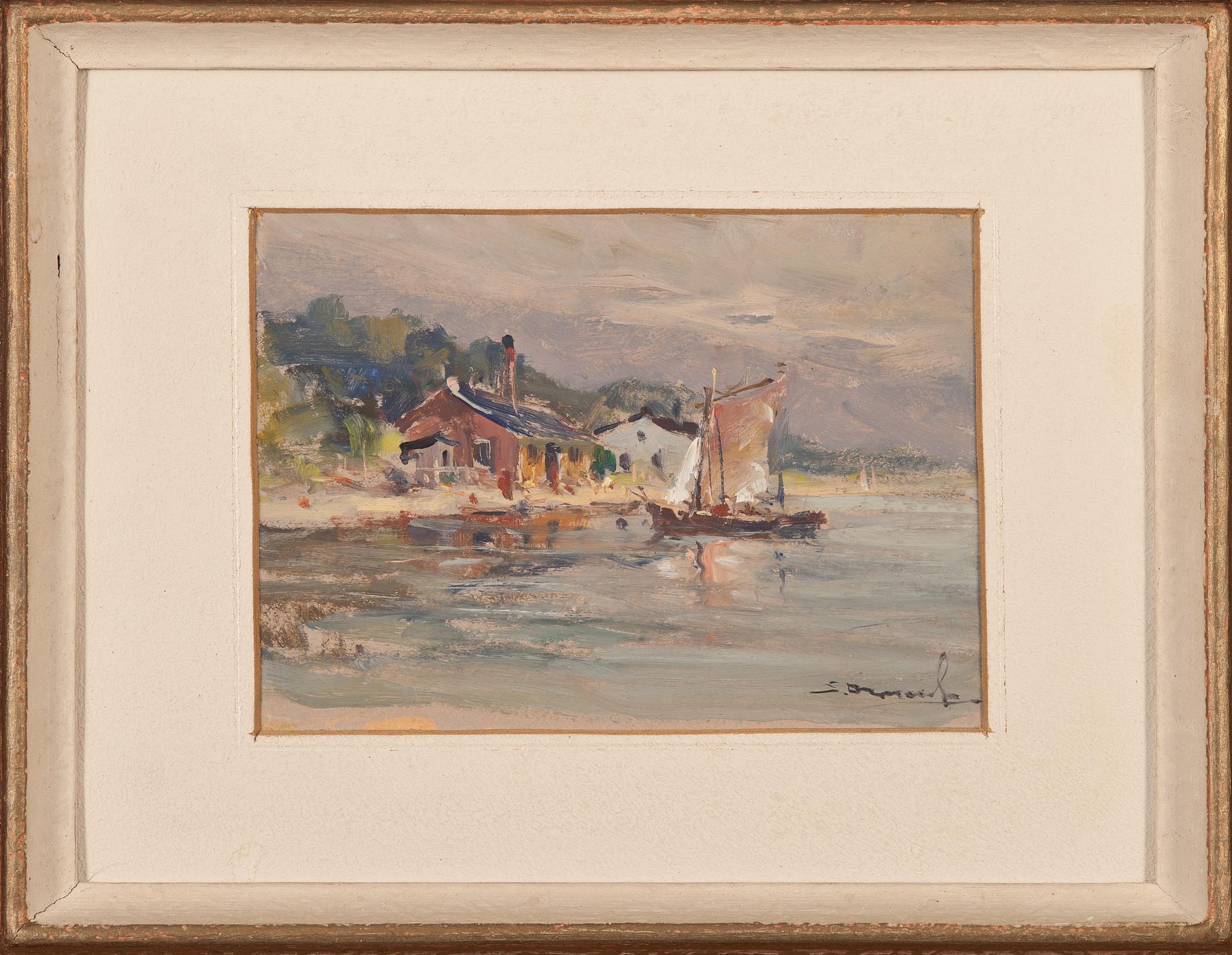 EUGENIUSZ DZIERZENCKI, 2 st. Olja på kartong, signerad.