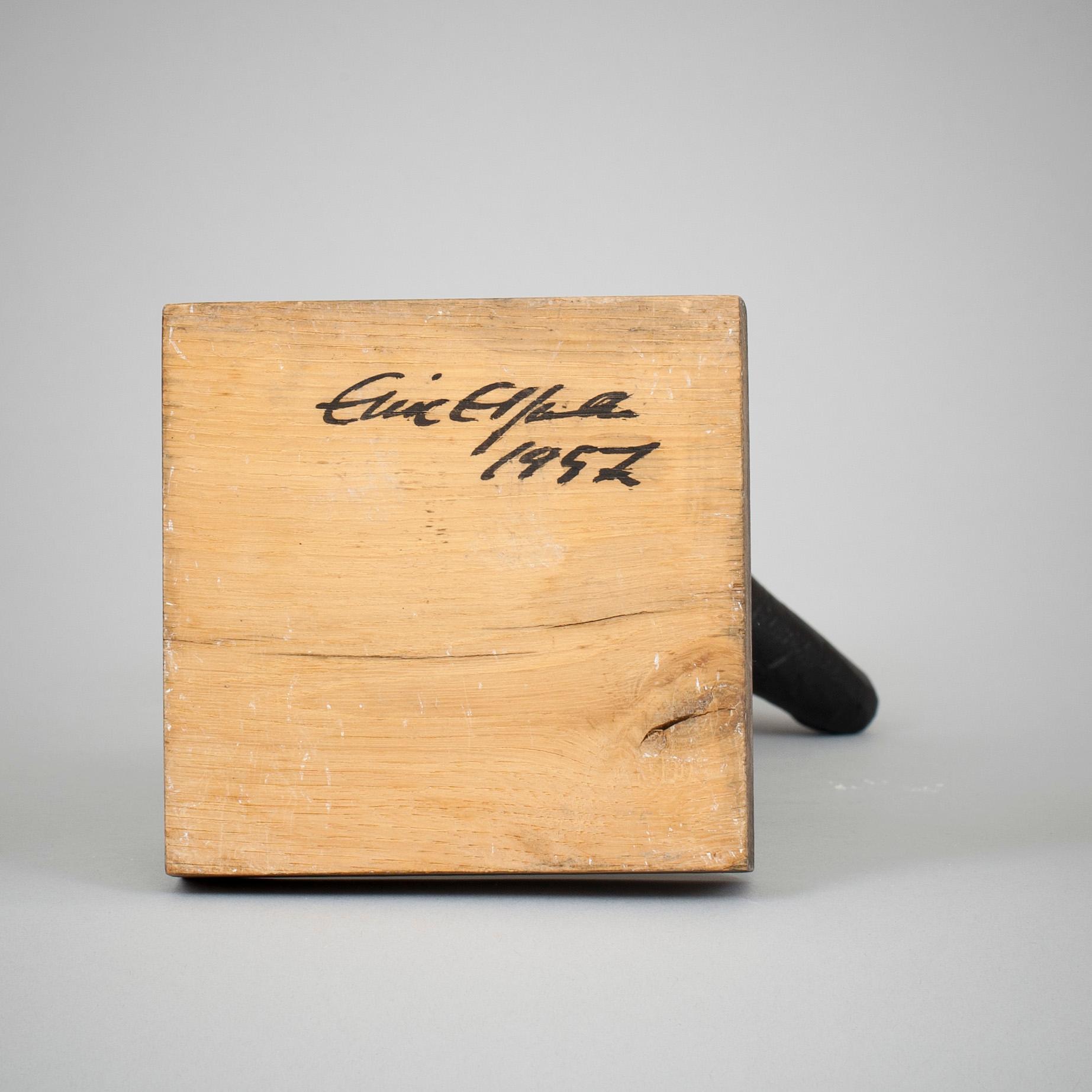 ERIC ELFVÉN, skulptur, brons, sign på sockel.