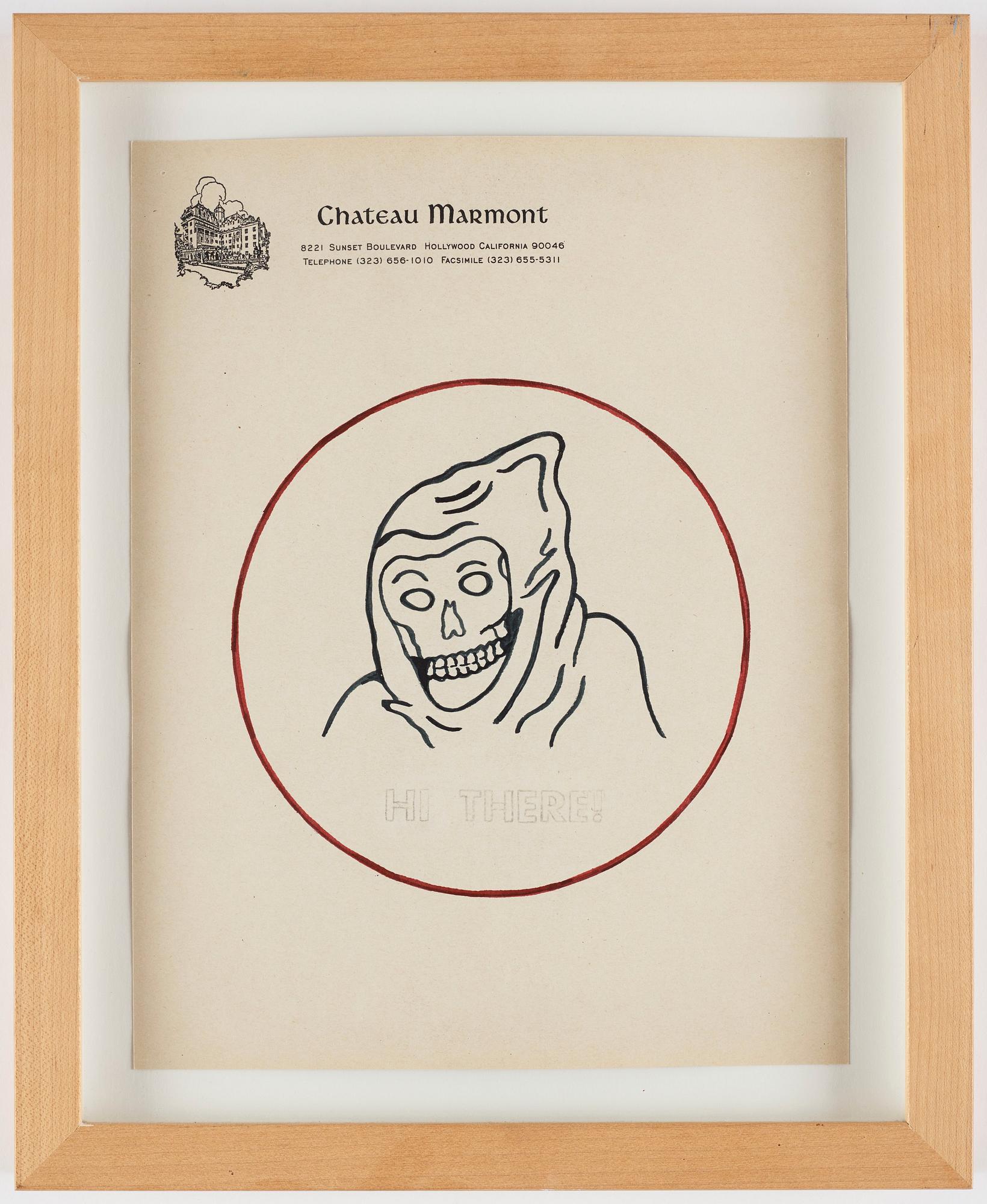 Wes Lang, Wes Lang, ink on paper, executed in 2009.