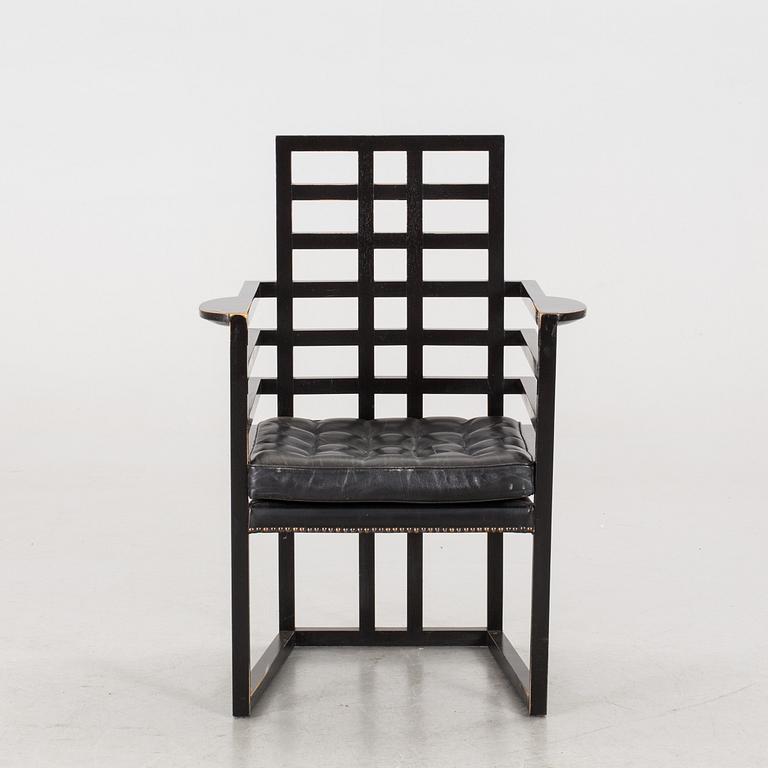 A JOSEF HOFFMAN "ARMLÖFFEL" ARMCHAIR FOR WITTMAN, later part of 20th century.