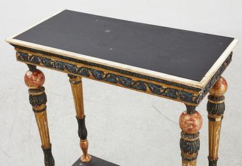 An Empire console table, first half/mid 19th century.