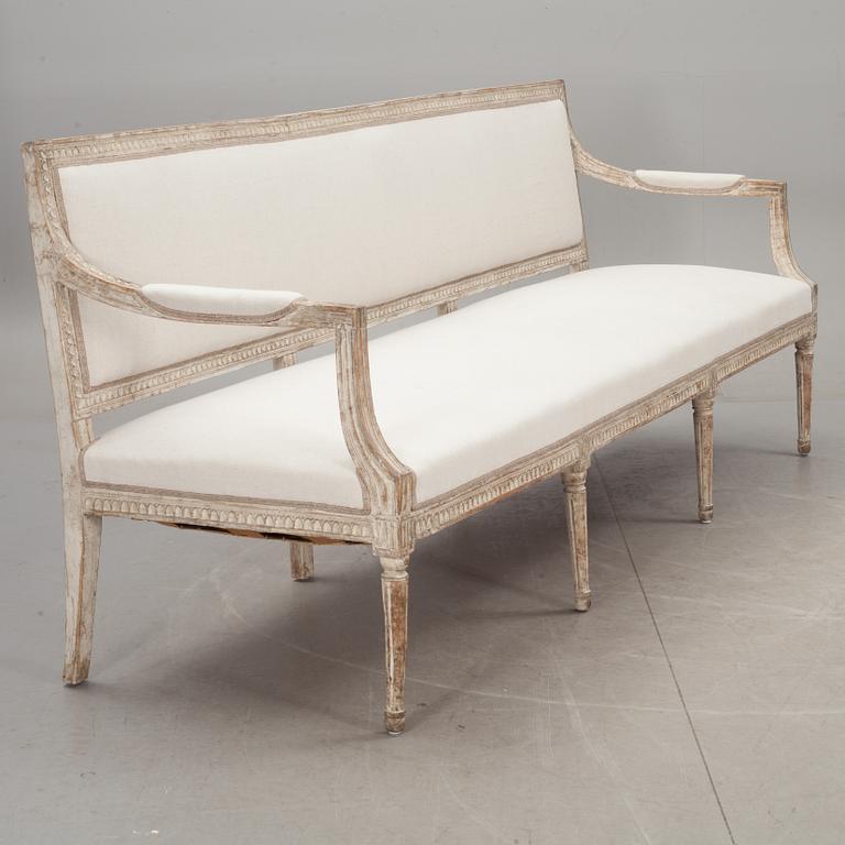SOFFA, sengustaviansk, omkring 1800.