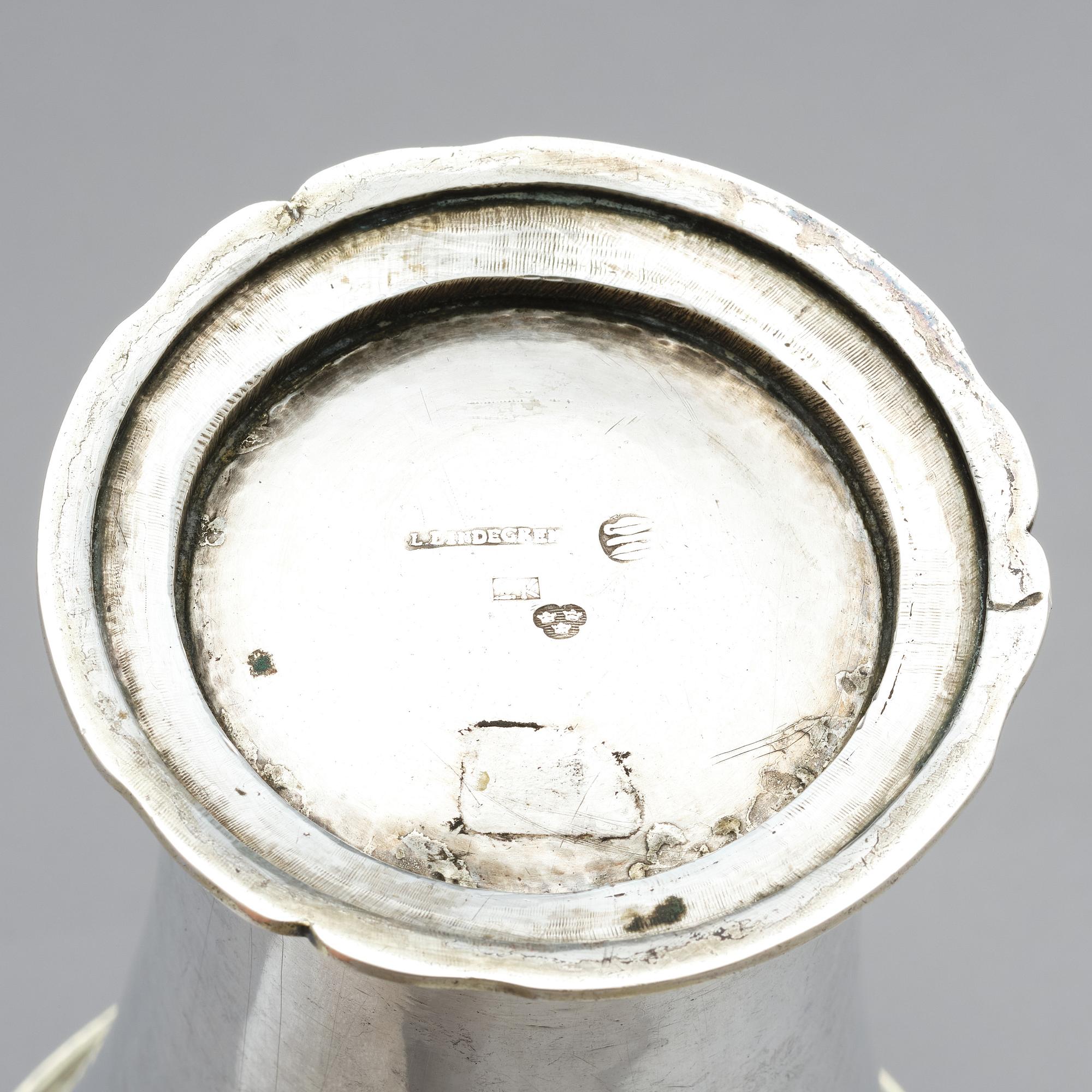 A silver-and parcel-gilt beaker, mark of Lorentz Lindgren, Borås, active (1775-1803).