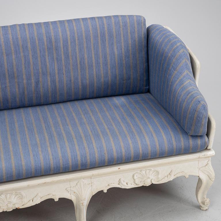 A Swedish Rococo-style sofa,  19th century.