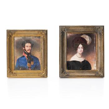 Emanuel Thomas Peter, "Leopold Ferdinand Graf Pálffy-Daun von Erdöd" (1807-1900) & "Sidonia Karolina Prinzessin von Lobkowicz" (1812-1880).