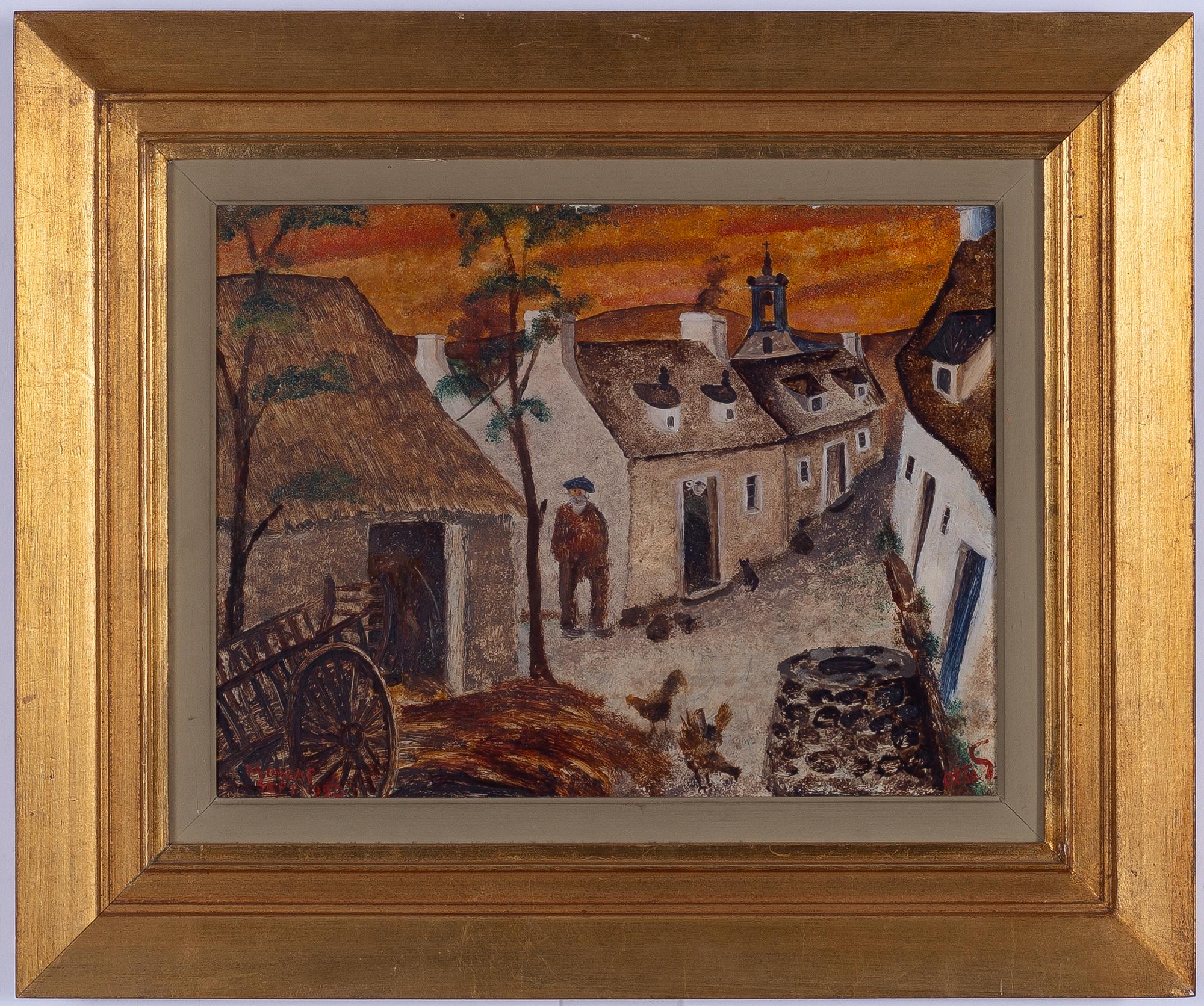 Otte Sköld, "Gata i en Bretagnsk bondby".