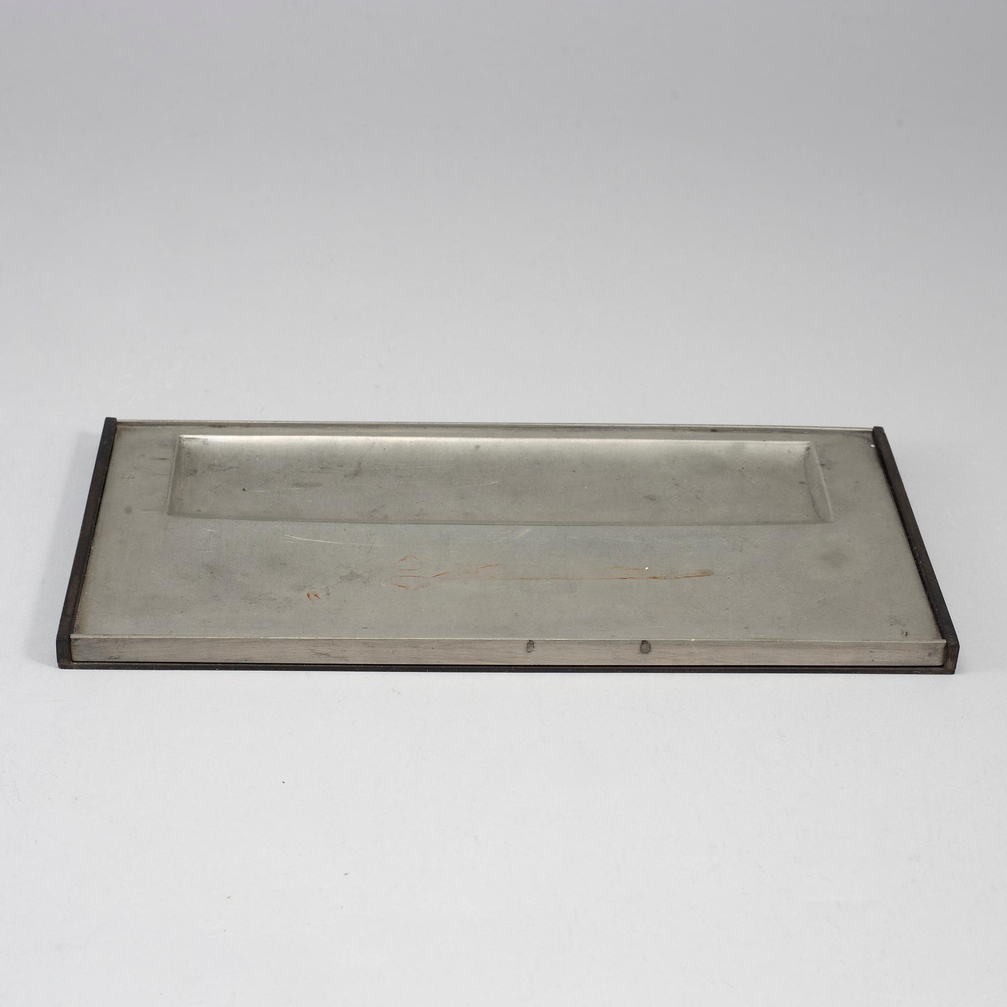 FOLKE ARSTRÖM, two pewter pieces, 1930's.