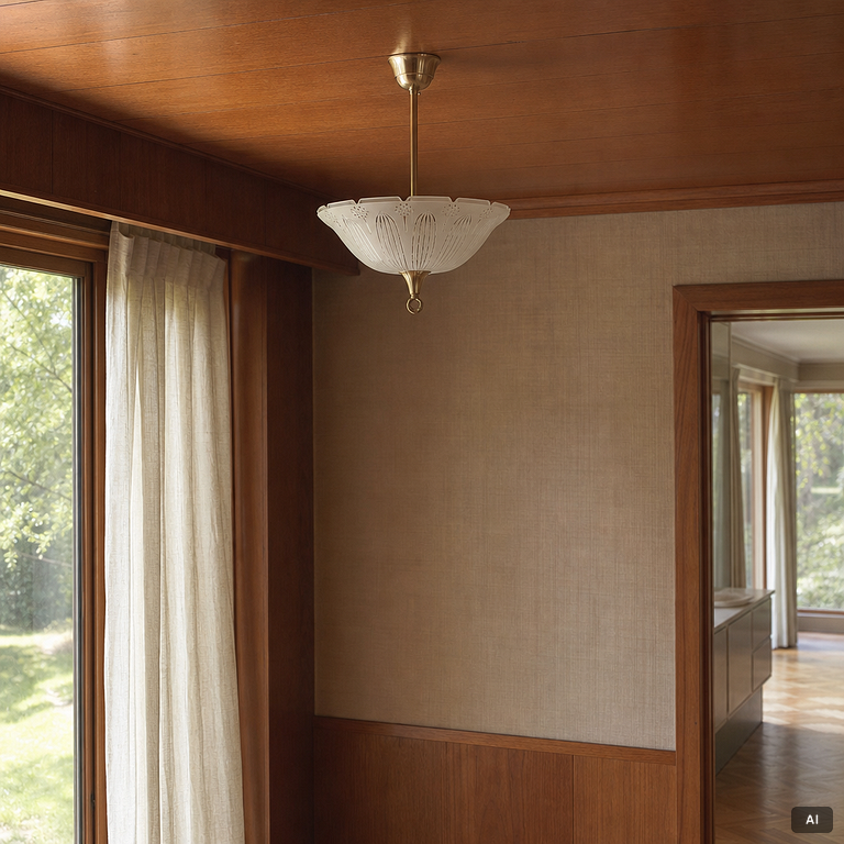 Ceiling lamp, 20th century, mid-20th century.