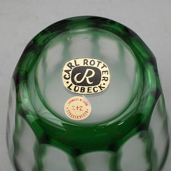 GLAS, 6 st, Carl Rotter, Tyskland, 1900-talets andra hälft.
