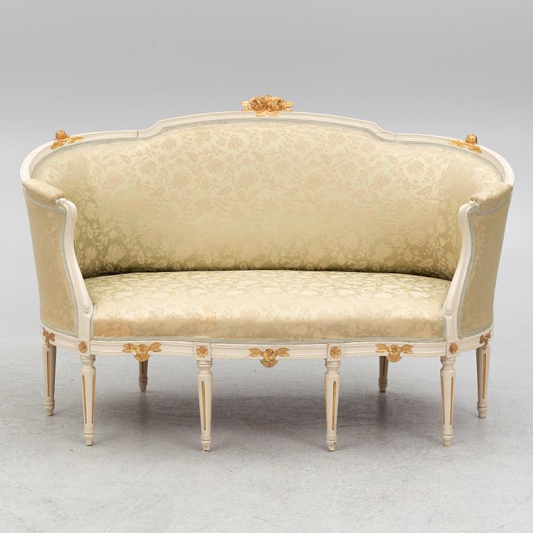 A Gustavian style sofa, 20th century.