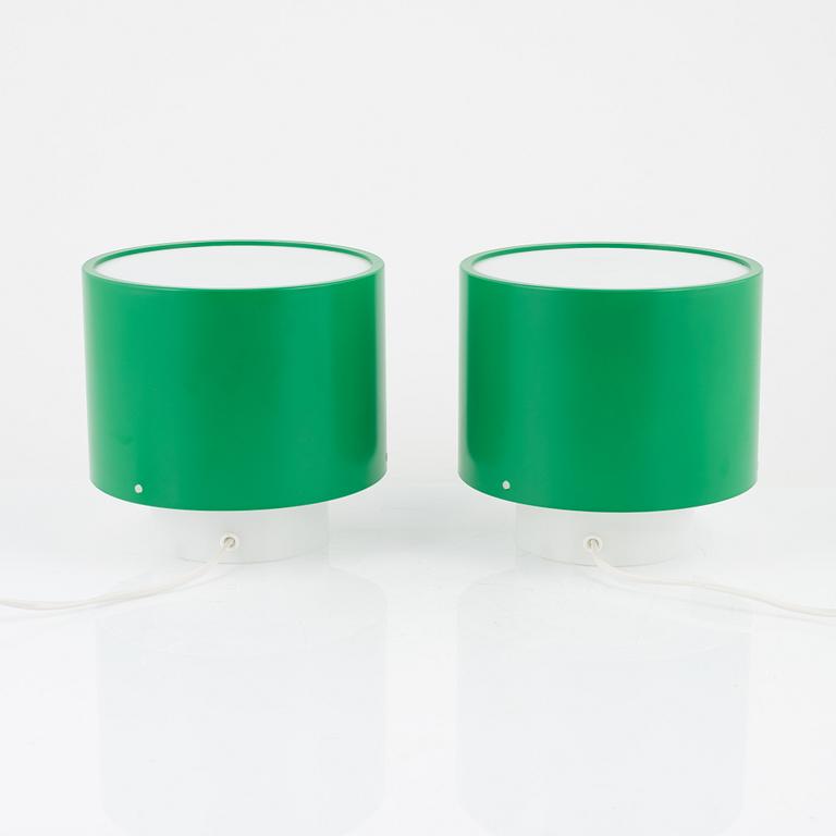 Uno & Östen Kristiansson, a pair of acrylic table lights, Luxus, Vittsjö.