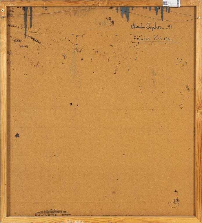 Martin Engström, oil obn panel, signed and dated -91 verso.