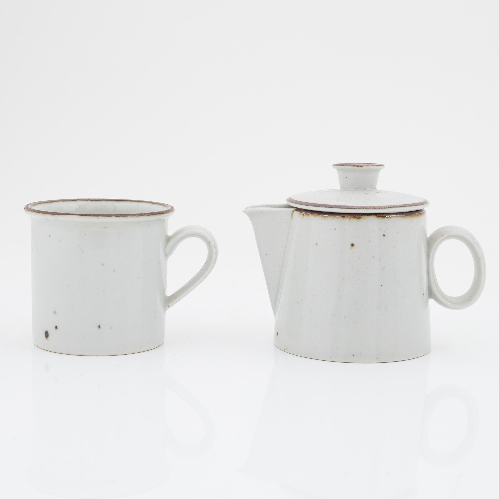 Niels Refsgaard, a stoneware coffee- and dinner service, 38 pieces, Dansk Design, Denmark.