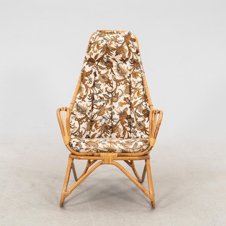 A rattan armchair from the sencond half of the 20th century.