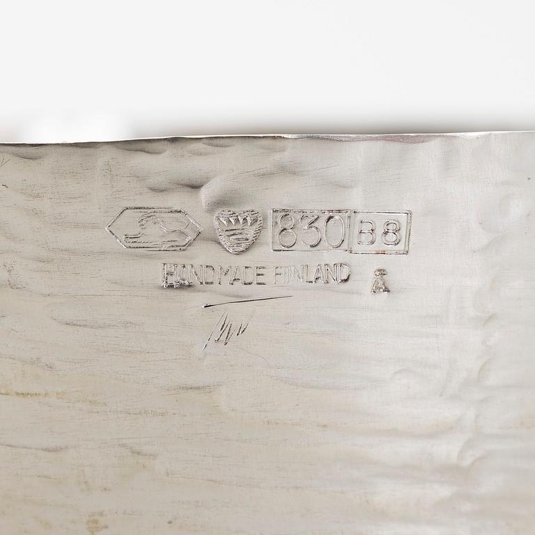 Tapio Wirkkala, skål, silver, TW 243, Kultakeskus, Tavastehus 1979.