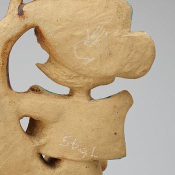 A Stig Lindberg stoneware sculpture, Gustavsberg Studio, probably 1940's.