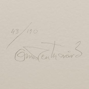 OSCAR REUTERSVÄRD, färglitografier 15 st i mapp signerade och numrerade 43/190.