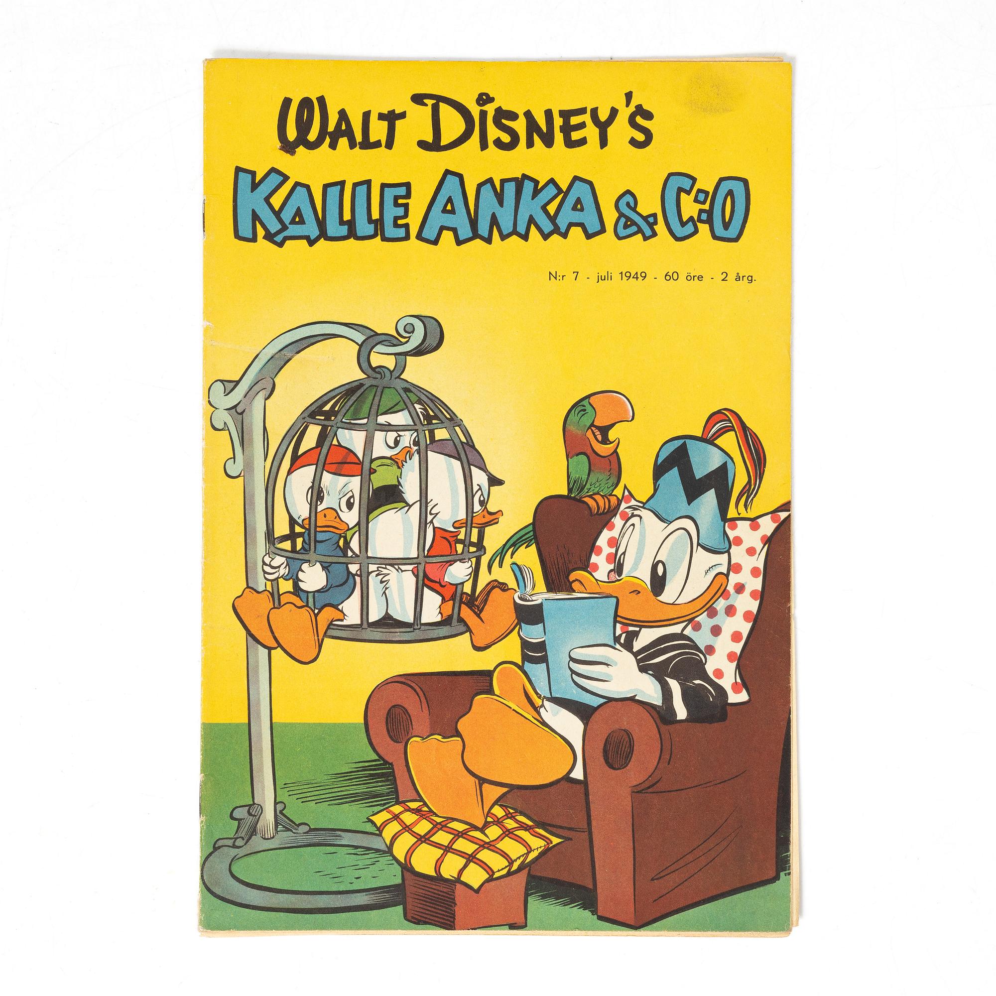 Comic book, Kalle Anka & Co, no. 7, 1949.