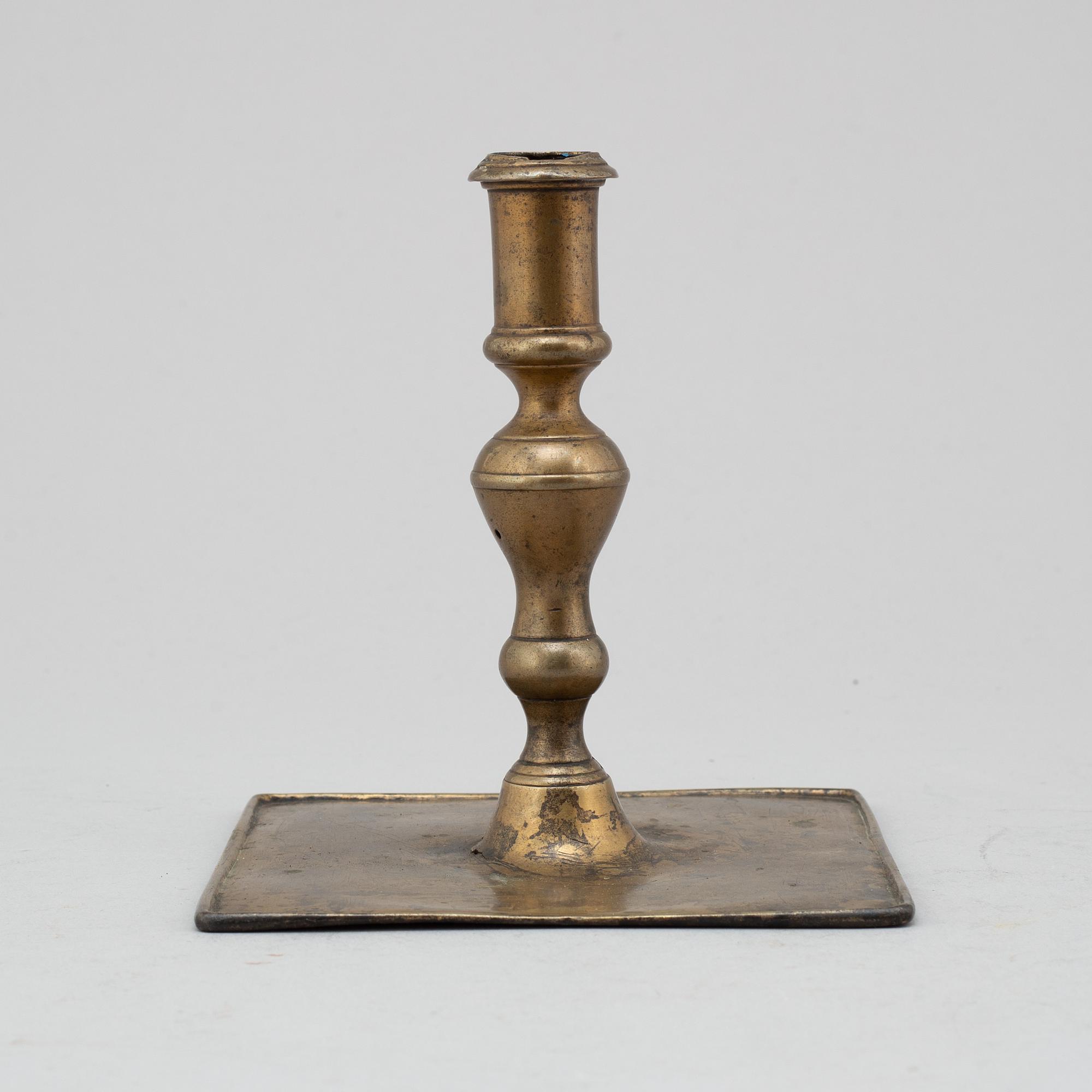 LJUSSTAKE, brons, 1600-tal.