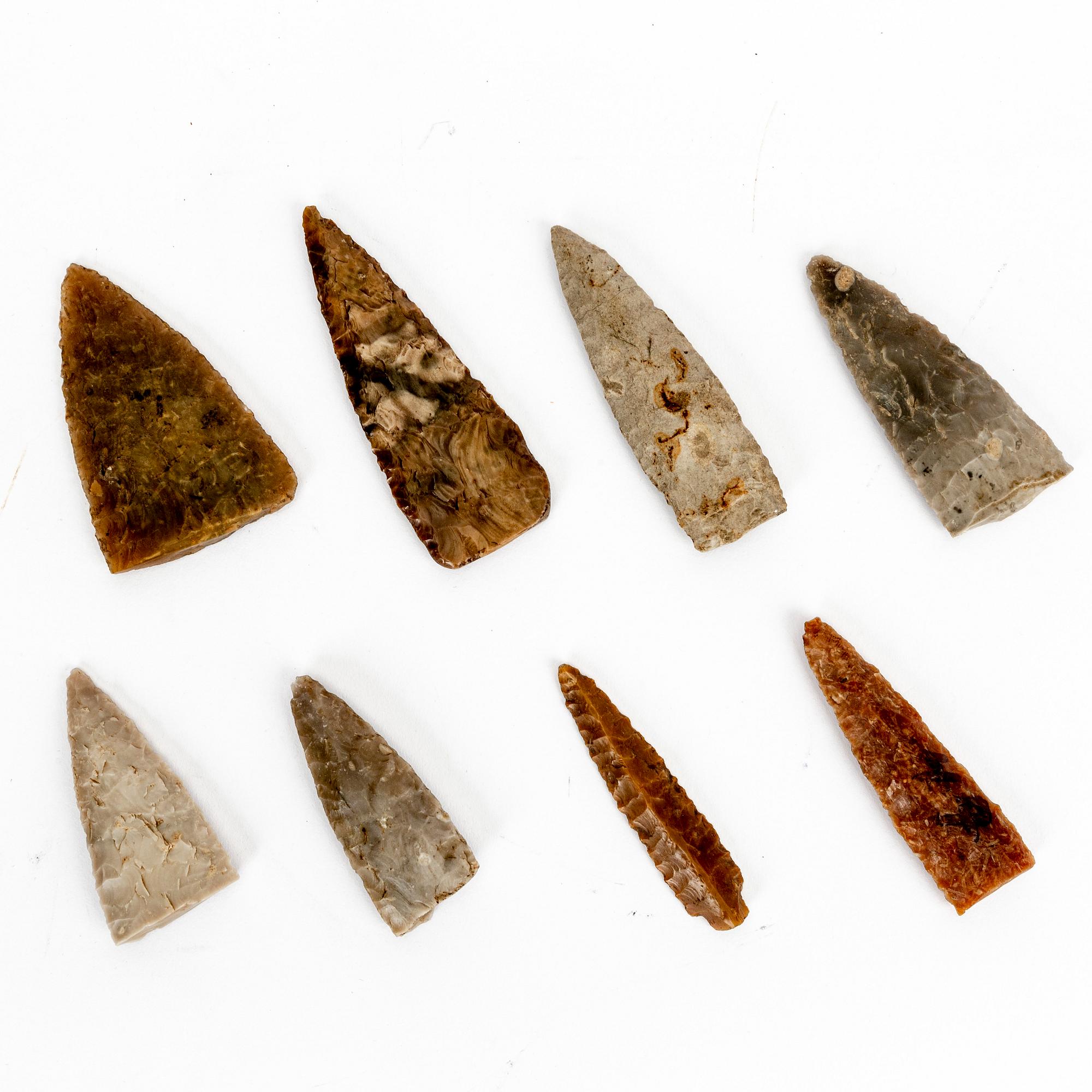 A collection of twenty five neolithic objects.