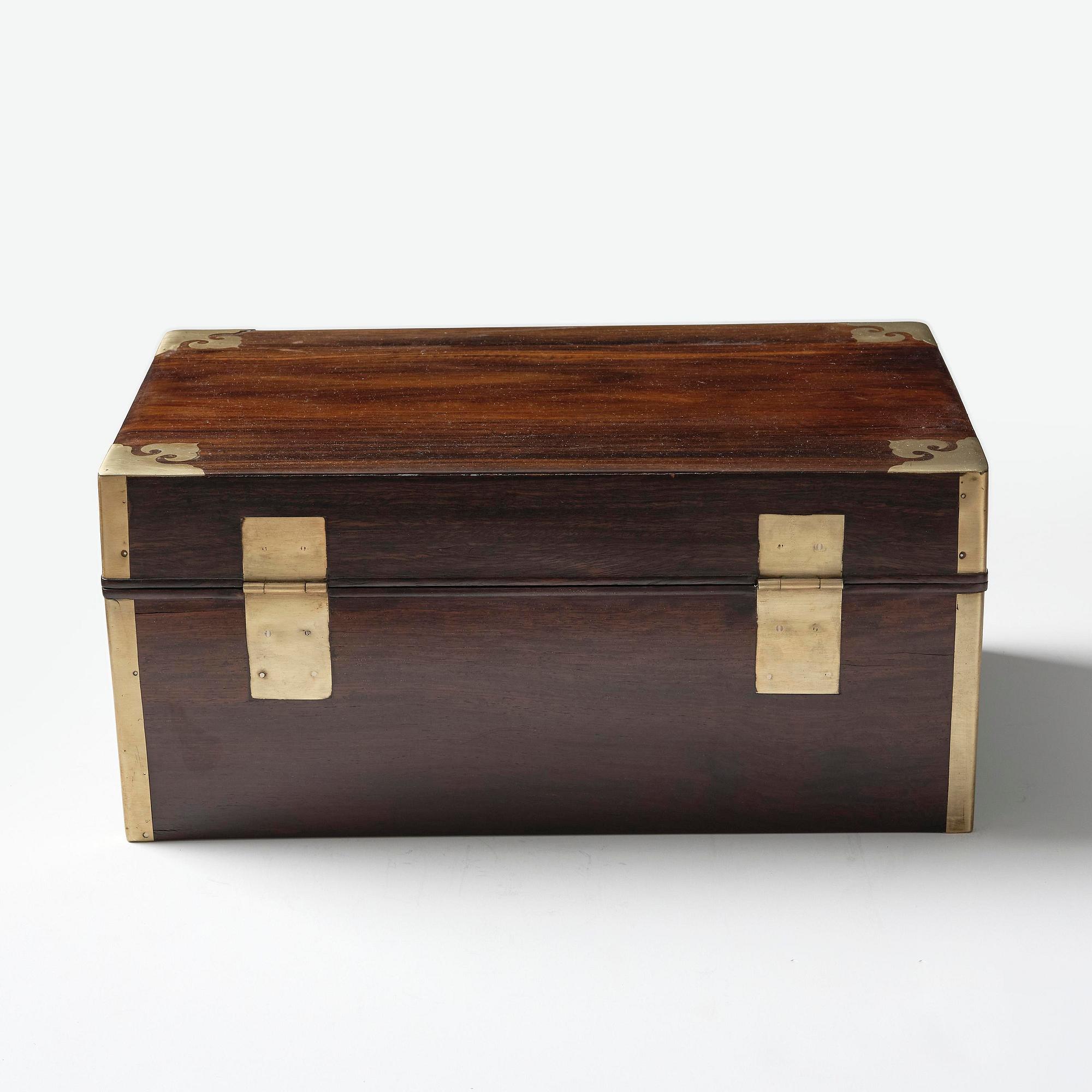 A Zitan document box, Qing dynasty, 17/18th century.