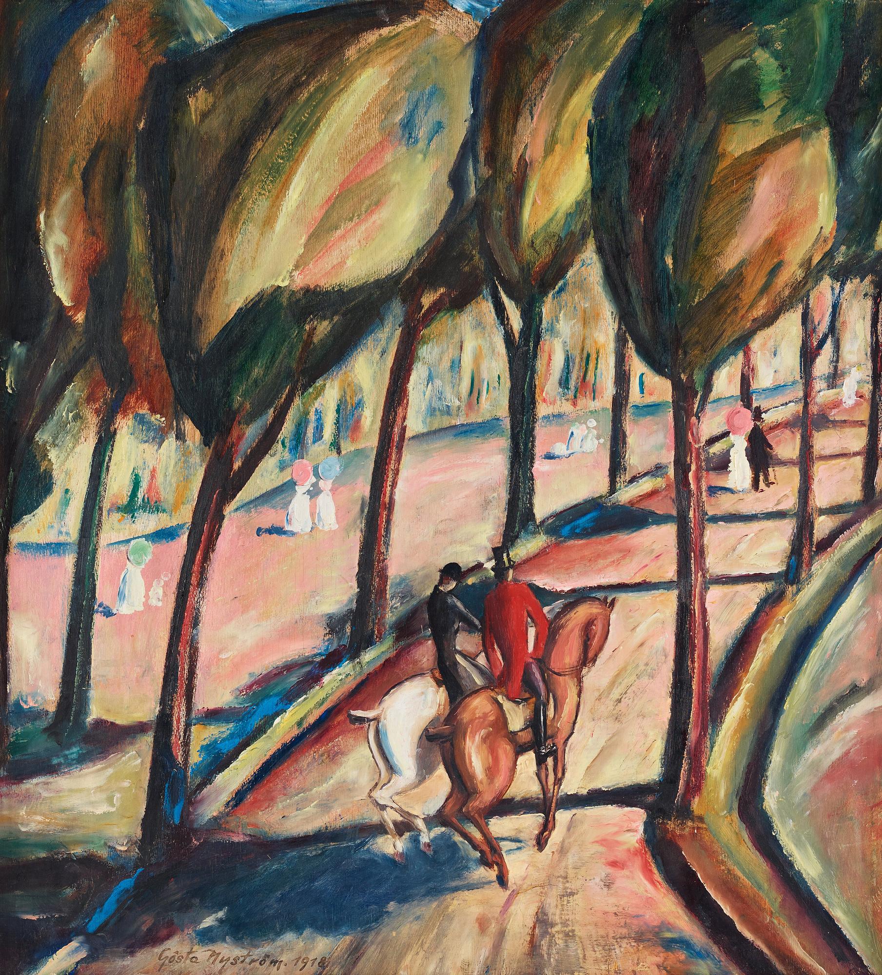 Gösta Nystroem, Riders in the park.