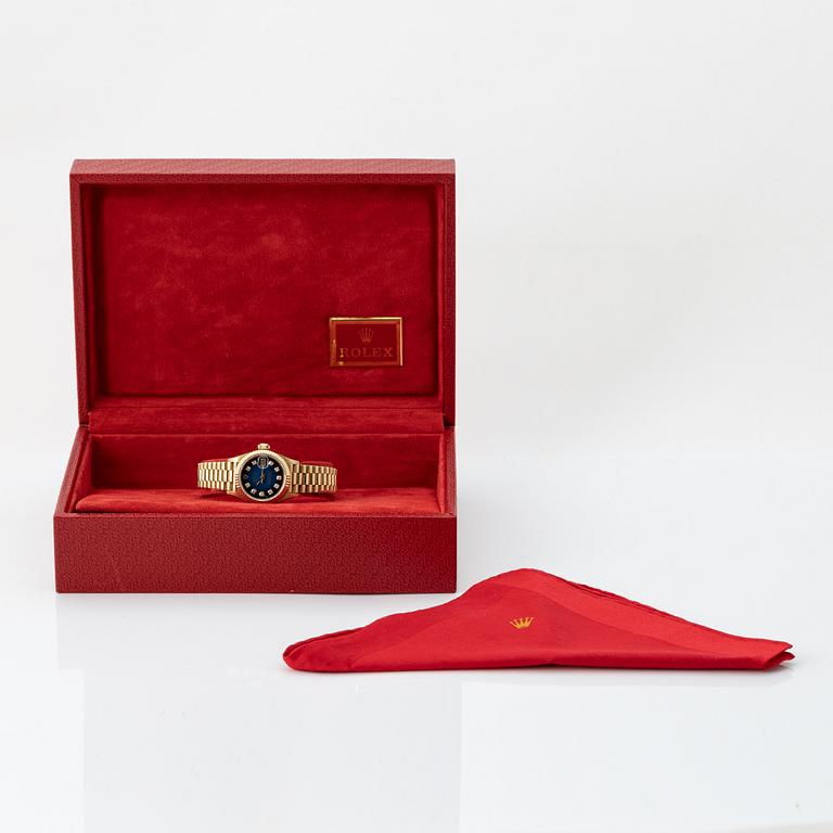 Rolex, Oyster Perpetual, Datejust, "Dégradé Diamond Dial", wristwatch, 26 mm.