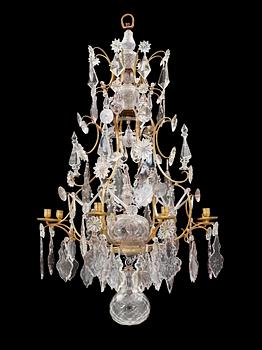 495. A Rococo 18th Century eight-light chandelier.