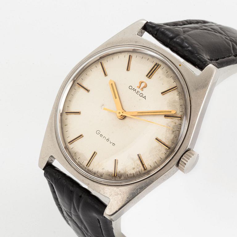 Omega, Genève, wristwatch, 34 mm.