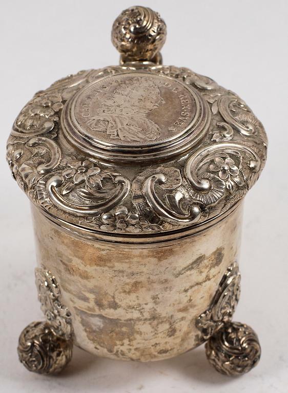 STOP, silver, barockstil, Sverige 1886. Vikt 235 gram.