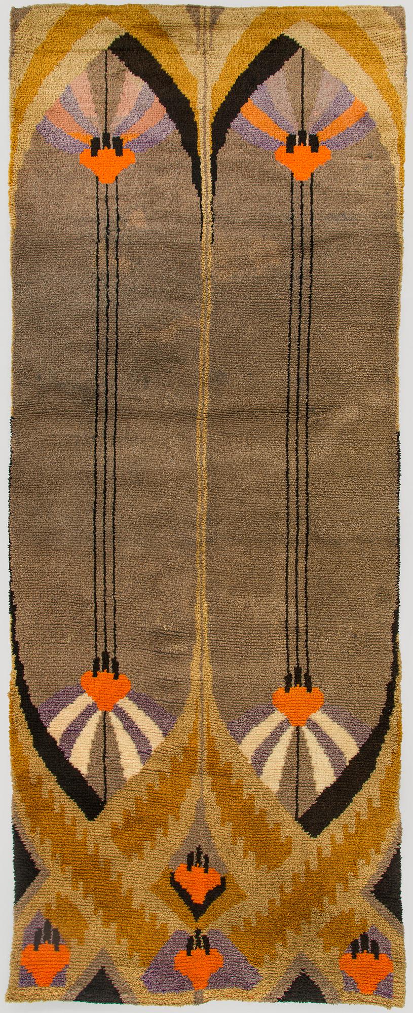 Ryijy/ penkkiryijy, noin 320 x 130 cm.