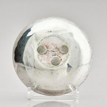 Carl Fredrik Carlman, a sterling silver ashtray, designed by Sven Carlman, Stockholm, Sweden 1955.