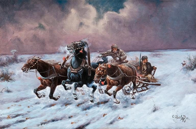 Adolf Baumgartner (Constantin Stoiloff), WINTER TROIKA.