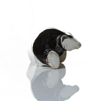 Leo Tykkyläinen, figurin "Polismästaren", keramik, Mumin, Finland, 1950-tal.