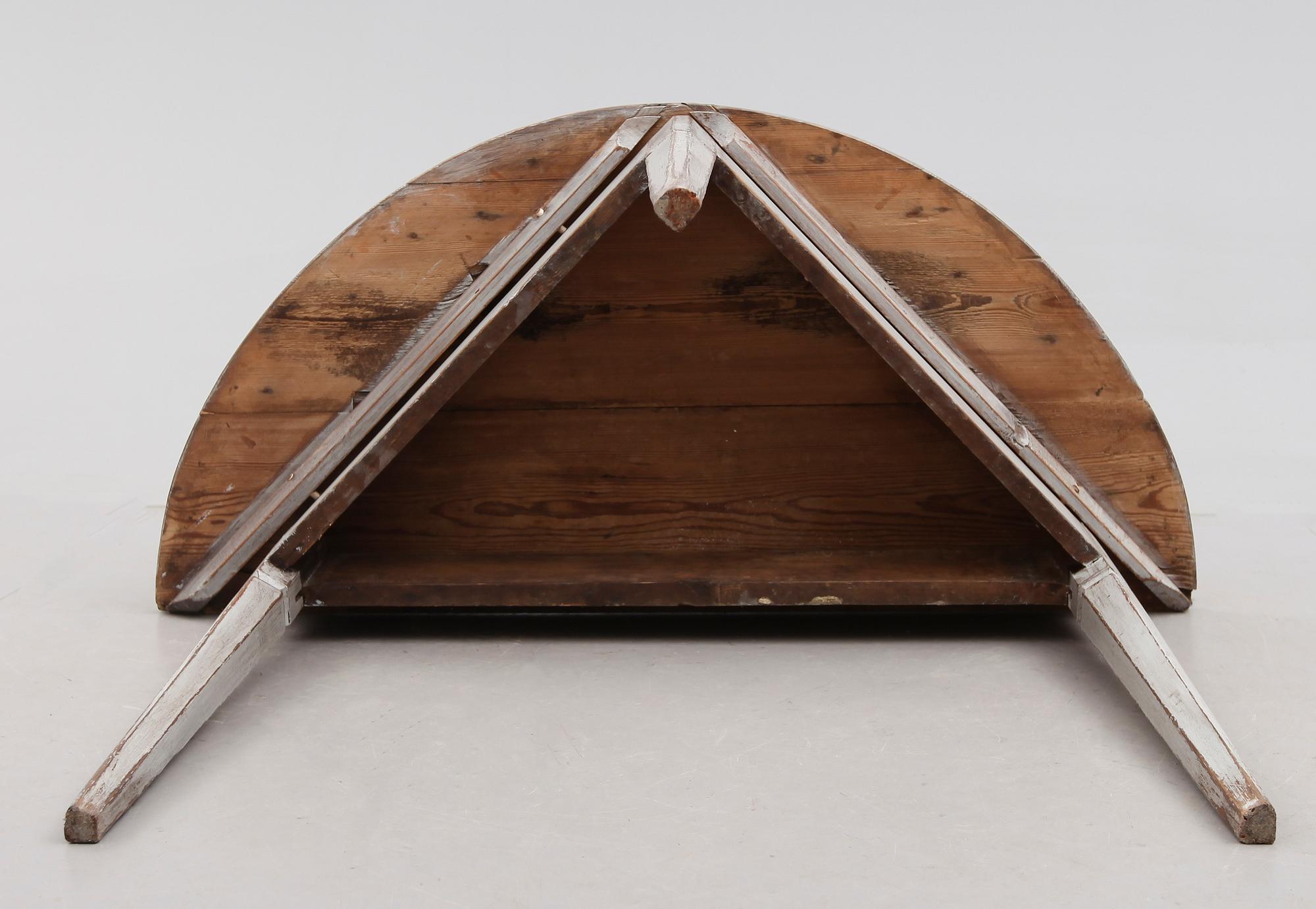 VÄGGBORD, allmoge, 1700-talets andra hälft.