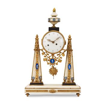 A Louis XVI late 18th century mantel clock.