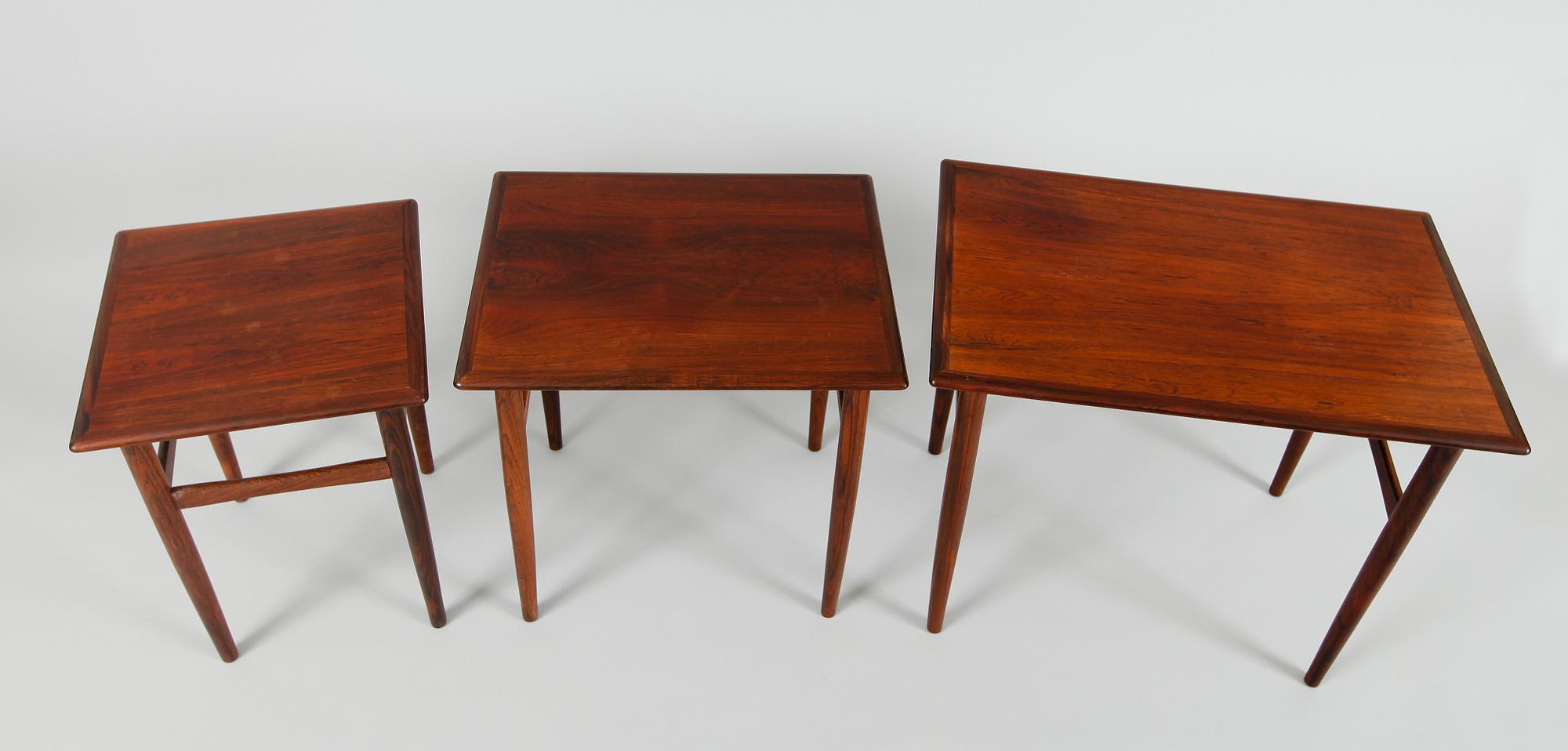 SATSBORD, 3 delar, 1950-/60-tal, Danmark.