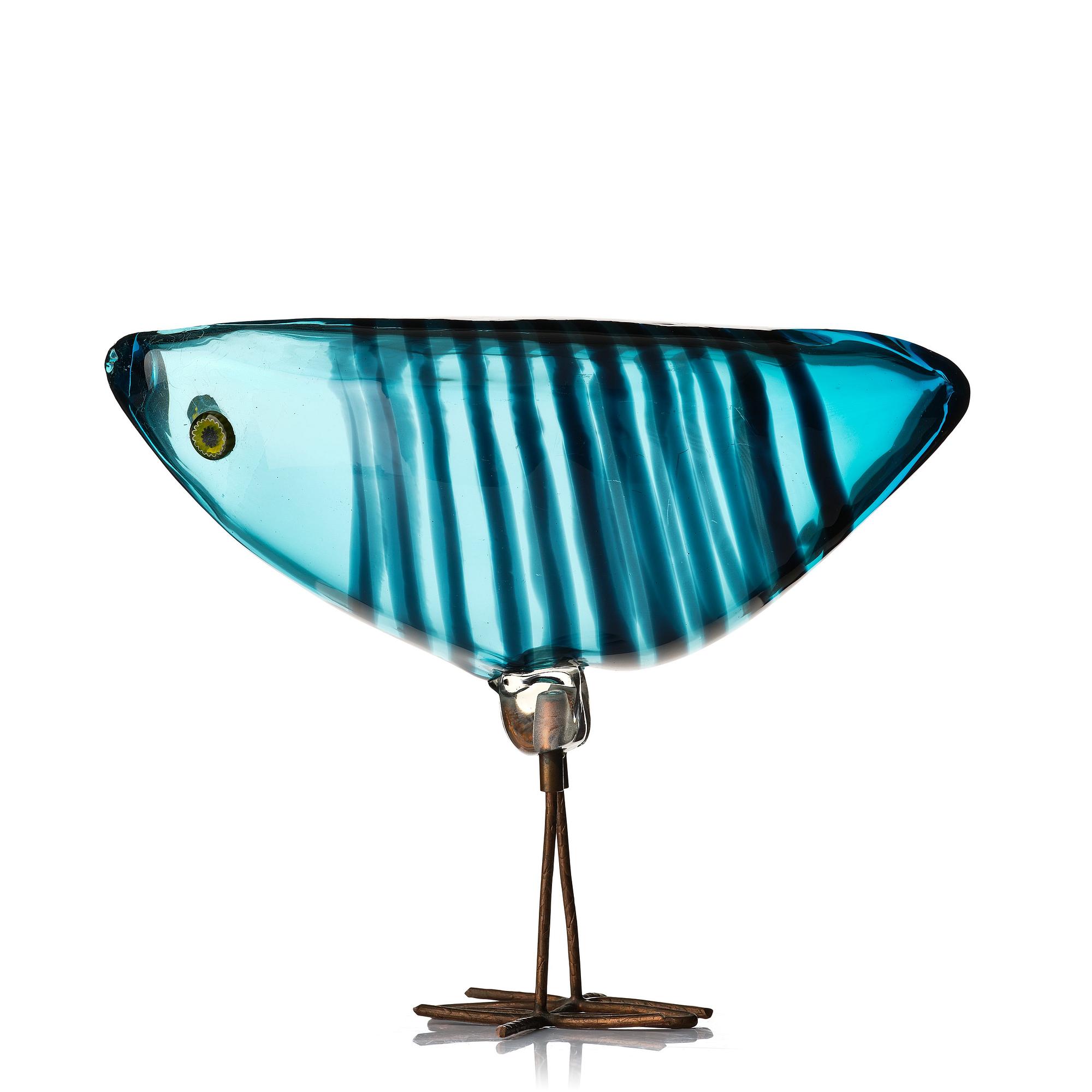 Alessandro Pianon, a "Pulcino" glass sculpture of a bird, Vistosi, Murano, Italy 1960's.