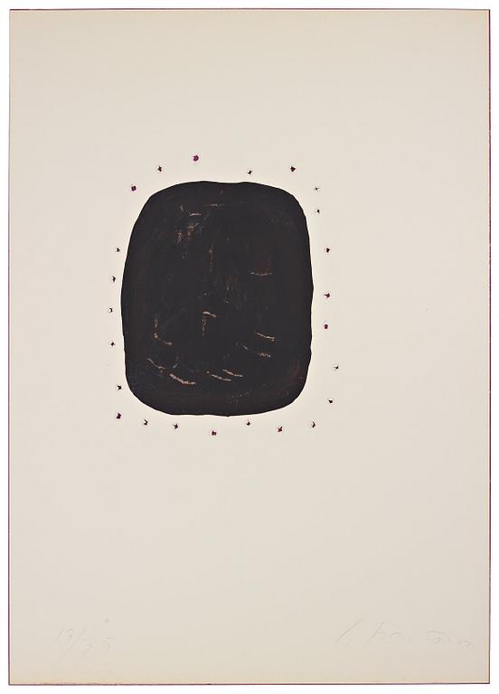 Lucio Fontana, Concetto Spaziale (Noir avec trous extérieurs).