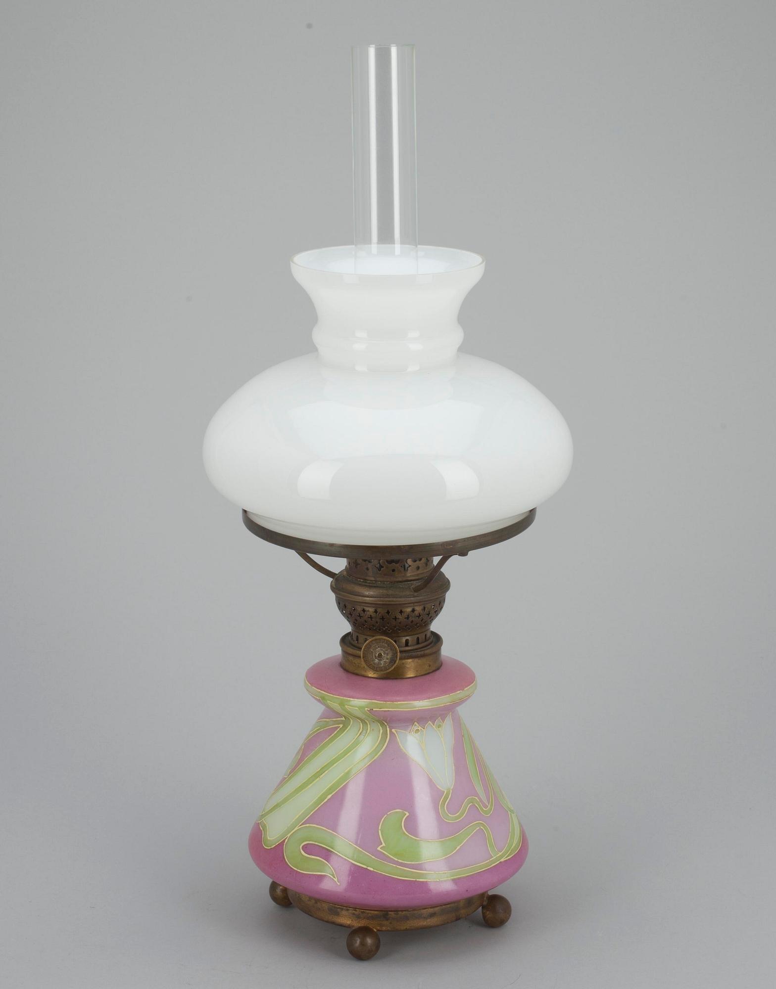 FOTOGENLAMPA, jugend, tidigt 1900-tal. Märkt Patent Reform Rund Brenner.