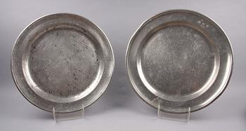 FAT, 2 st, tenn, bla Carl Magnus Reimers, Sala. 1700/1800-tal.