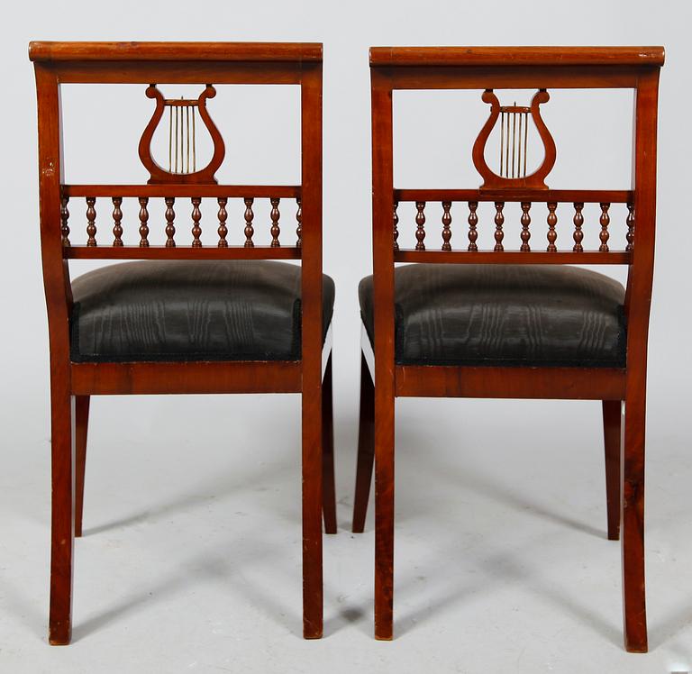 STOLAR, 6 st, senempire, 1800-talets mitt.