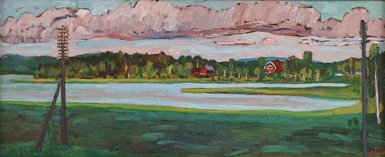 OTTE SKÖLD, olja på pannå, sign.