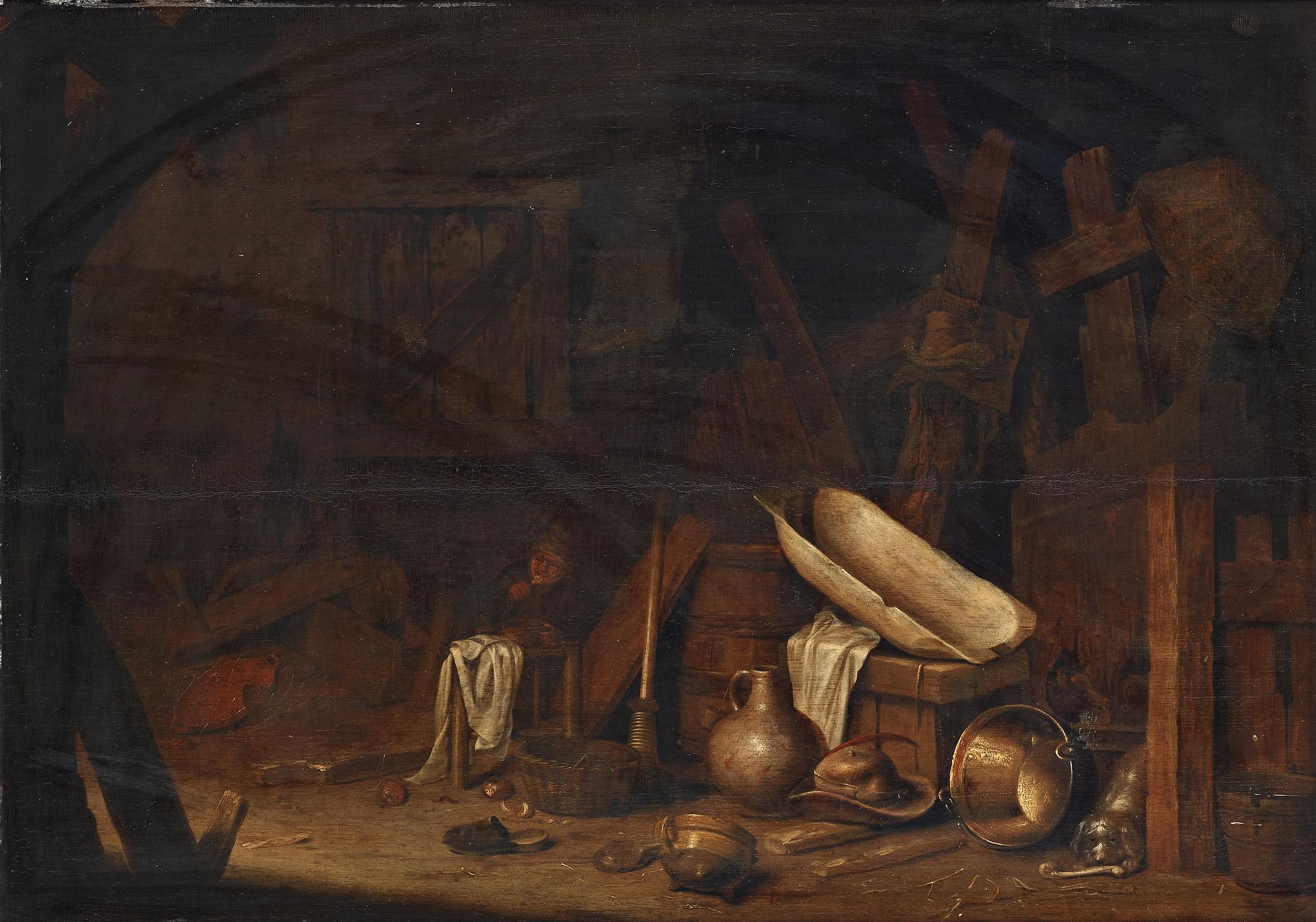 PIETER JACOBSZ. DUYFHUYSEN, attributed to. Unsigned.  Reinforced panel 59 x 83 cm.