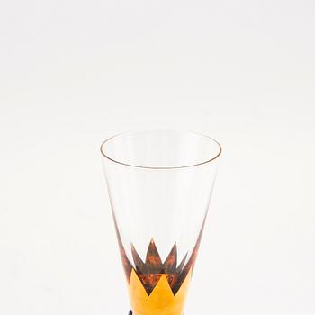 Gunnar Cyrén, one shot glass known as "devil's glass" from the "Nobel Orrefors" series.