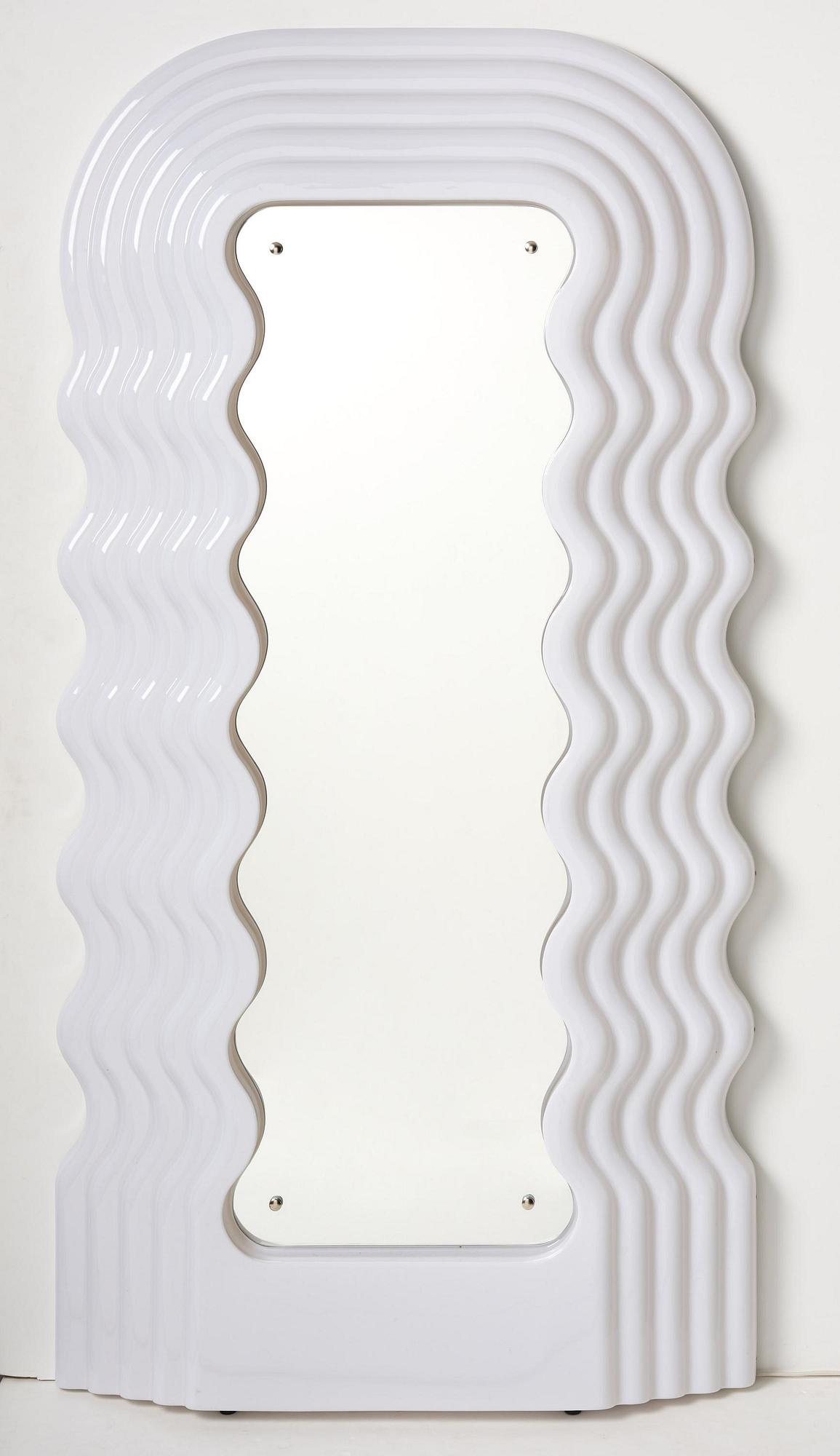 Ettore Sottsass, an "Ultrafragola" mirror, Poltronova, Italy, 21st century.