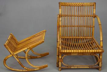 STOL OCH FOTPALL, Rotting, 1900-talets mitt, Danmark.