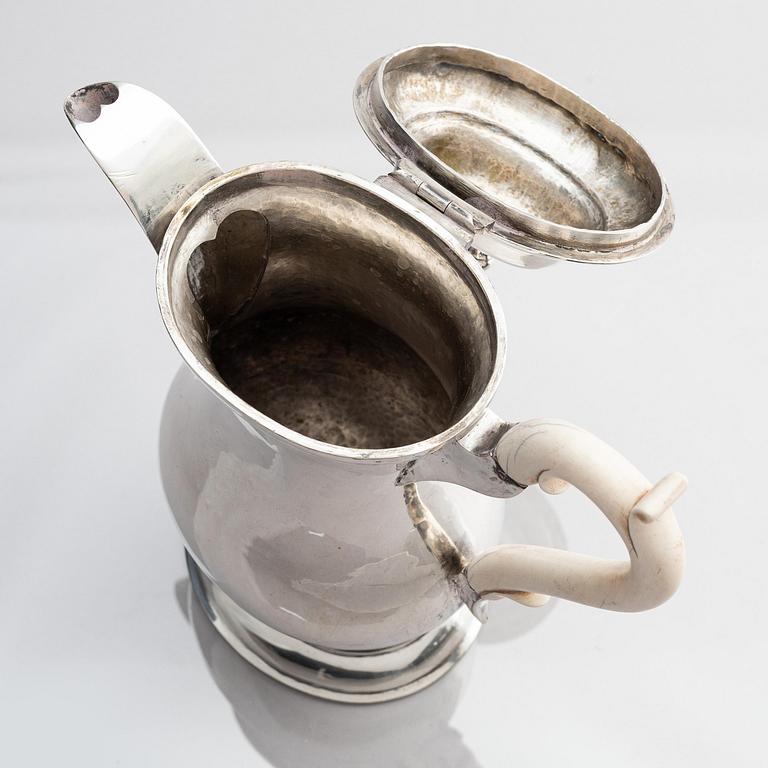 Kaffekanna, silver, Wien, Österrike, 1776.