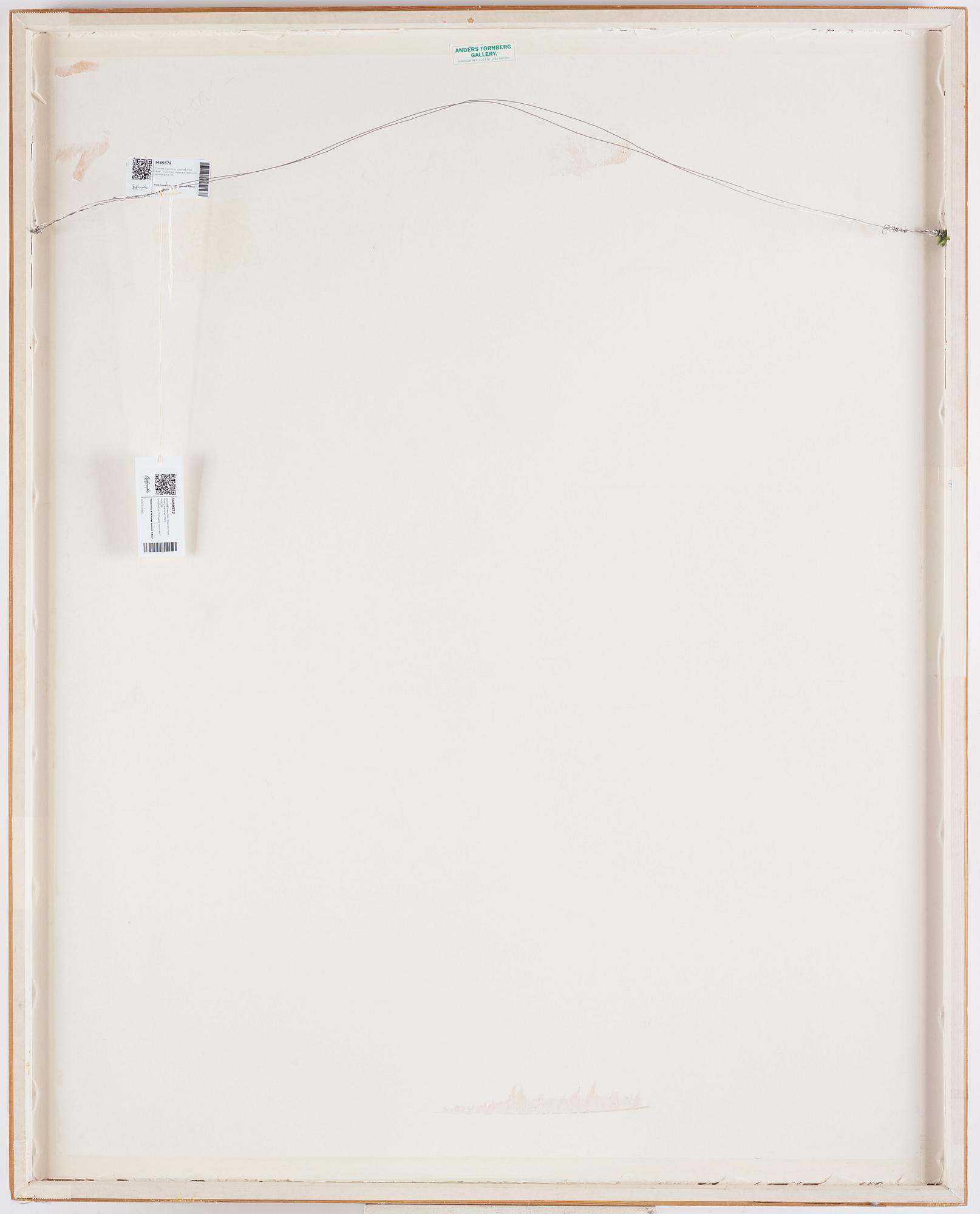 Donald Baechler, träsnitt med relief. Signerad, daterad 1990 och numrerad 6/35.